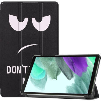 Basey Samsung Galaxy Tab A7 Lite Hoesje Kunstleer Hoes Case Cover -Don't Touch Me