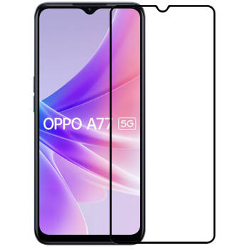 Basey OPPO A77 Screenprotector Tempered Glass Full Cover - OPPO A77 Beschermglas Screen Protector Glas