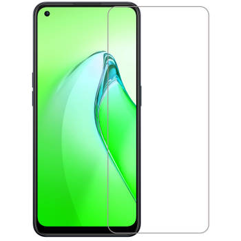 Basey OPPO Reno8 Screenprotector Tempered Glass - OPPO Reno8 Beschermglas Screen Protector Glas