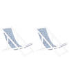 Beliani ANZIO/AVELLINO - Stoffen hoes voor stoel-Blauw-Polyester