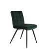 Light&living Eetkamerstoel 50,5x44,5x82 cm OLIVE velvet donker groe...