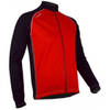 Fietsjack Unisex Windbreaker Rood/Zwart Maat S