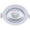 EcoDim - LED Spot - Inbouwspot - ED-10070 - 5W - Waterdicht IP54 - Dimbaar - Natuurlijk Wit 4000K - Mat Wit - Aluminium