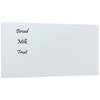 vidaXL Magneetbord voor aan de wand 80x40 cm gehard glas wit