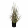 Mica Decorations - gras kunstplant - groen/paars - H53 x D30 cm - Kunstplanten