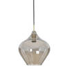 Light&living Hanglamp Ø27x29,5 cm RAKEL antiek brons+smoke