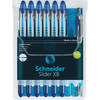 Schneider Slider Basic XB balpen, 6 + 1 gratis, blauw