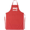 BBQ Koning - Luxe Schort Keukenschort met tekst - Rood