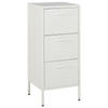 Beliani WOSTOK - Commode-Wit-Staal