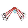 Rode Spinbinder Set - Elastiek, Metaal, Rubber - Lengte:45cm - Snelbinders voor Bagage - 4 stuks