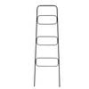 Clayre & Eef Handdoekhouder 50x150 cm Zwart Ijzer Decoratie ladder Zwart Decoratie ladder