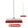 Synx Tools Straatbezem Nylon Rood 50cm - Bezems - Veger - Stadsbezem - Bezem - Buitenbezem - Tuinartikelen - Bezem