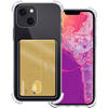 Basey iPhone 14 Plus Hoesje Siliconen Hoes Case Cover met Pasjeshouder - Transparant