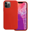 Basey iPhone 14 Pro Max Hoesje Siliconen Hoes Case Cover -Rood