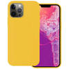 Basey iPhone 14 Pro Hoesje Siliconen Back Cover Case - iPhone 14 Pro Hoes Silicone Case Hoesje - Geel