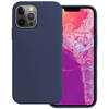 Basey iPhone 14 Pro Hoesje Siliconen Hoes Case Cover -Donkerblauw