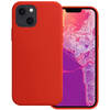Basey iPhone 14 Hoesje Siliconen Back Cover Case - iPhone 14 Hoes Silicone Case Hoesje - Rood