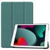 Basey iPad 10.2 2021 Hoesje Kunstleer Hoes Case Cover -Donkergroen