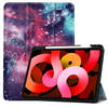 Basey iPad Air 5 (2022) Hoesje Kunstleer Hoes Case Cover -Galaxy