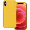 Basey iPhone Xs Max Hoesje Siliconen Case Back Cover - iPhone Xs Max Hoes Cover Silicone - Geel - 2x