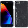 Basey iPhone 7/8/SE 2020 Hoesje Marmer Case Marmeren Cover Hoes Zwart Marmer Hardcover