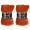 2x Stuks Fleece dekens/fleeceplaid roestbruin 130 x 180 cm polyester - Plaids