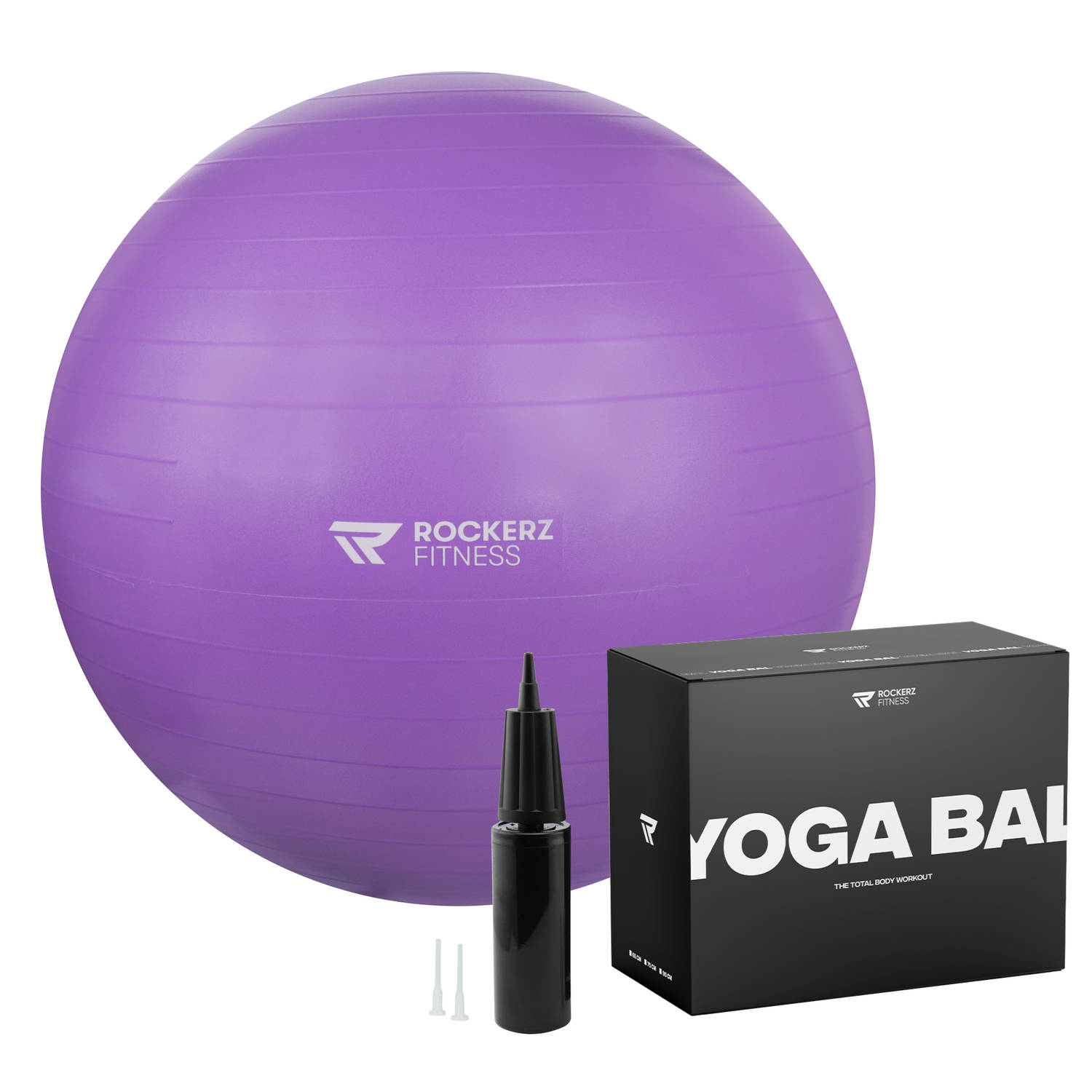 Fitnessbal Yoga Bal Gymbal Zitbal 65 Cm Kleur: Paars