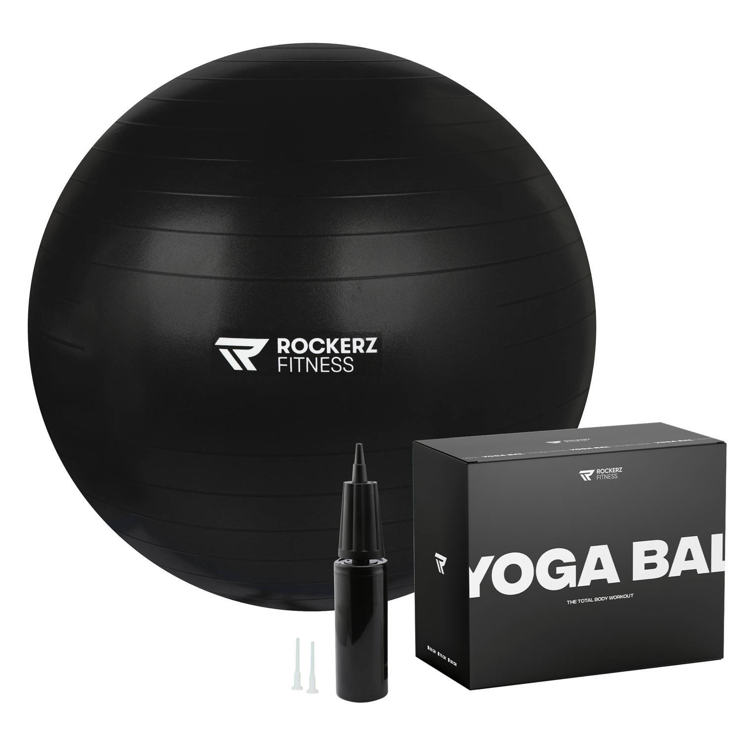 Fitness Bal Yoga Bal Gymbal Zitbal 65 Cm Kleur: Zwart