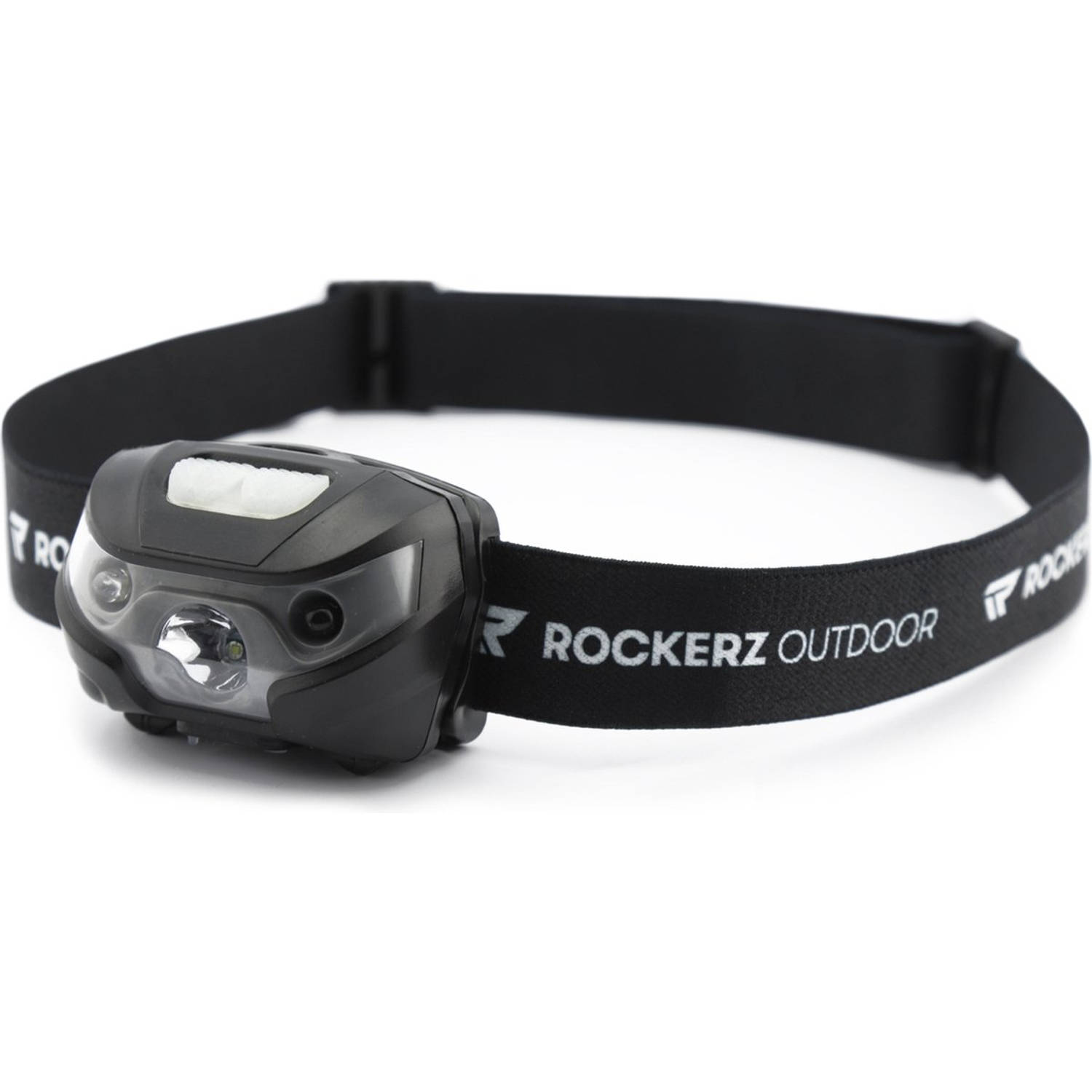 Rockerz Outdoor - Hoofdlamp - Smart Sensor - Oplaadbaar - LED Verlichting voor op je hoofd - Waterproof - Kleur: Zwart
