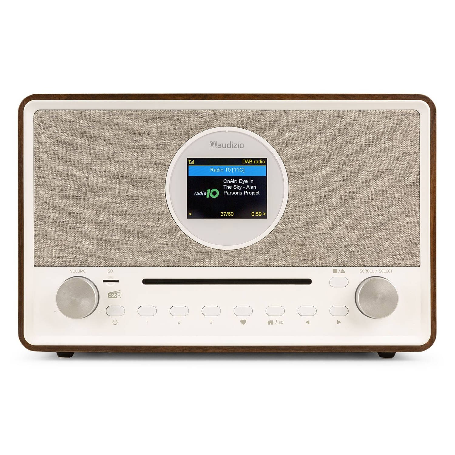 DAB Radio met CD Speler en Bluetooth Audizio Lucca - FM en Internetradio AUX en USB Stick Ingang - Wekker | Blokker