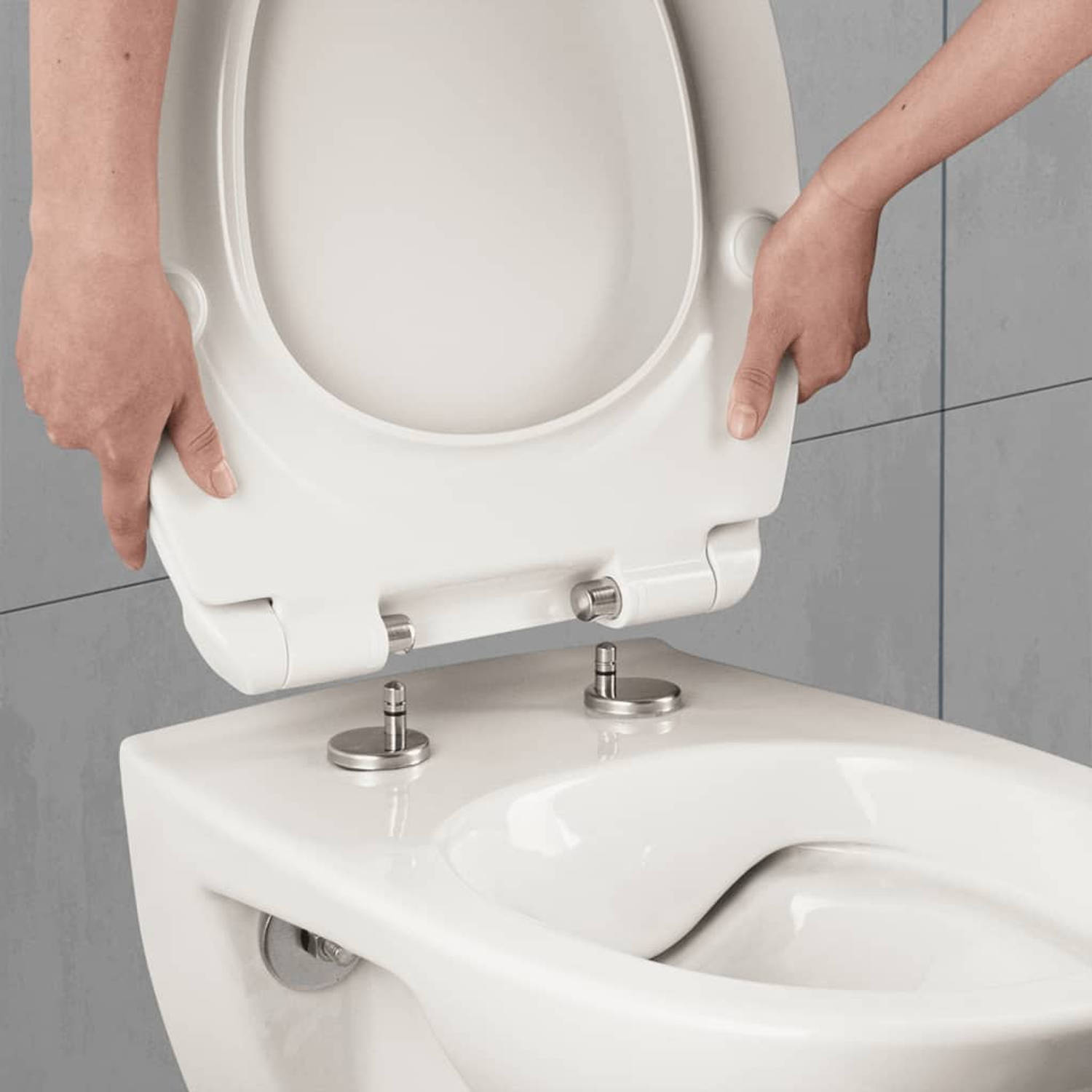 CORNAT Toiletbril met PREMIUM 3 duroplast wit | Blokker