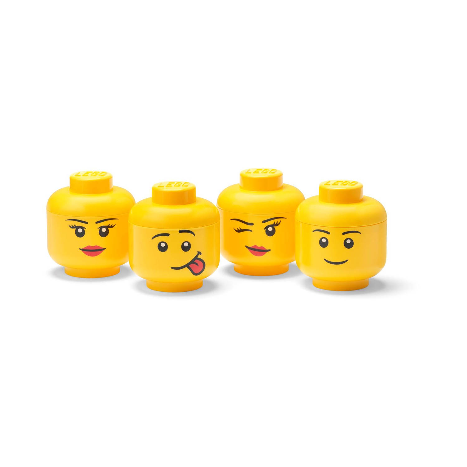 Lego - Storage Head Mini Set of 4 Pieces