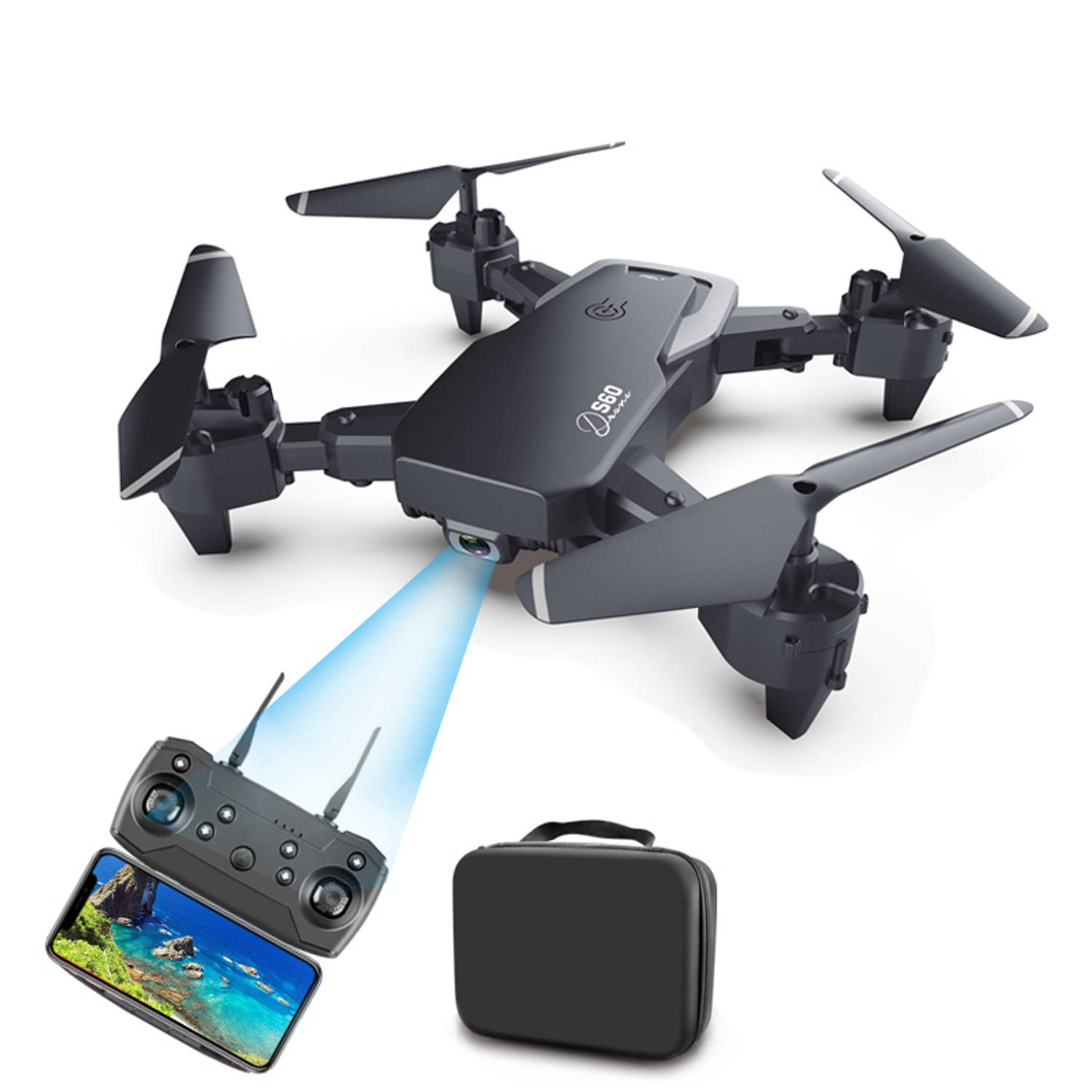 S60 drone 4K Camera Drone met Camera voor Buiten/Binnen | Blokker