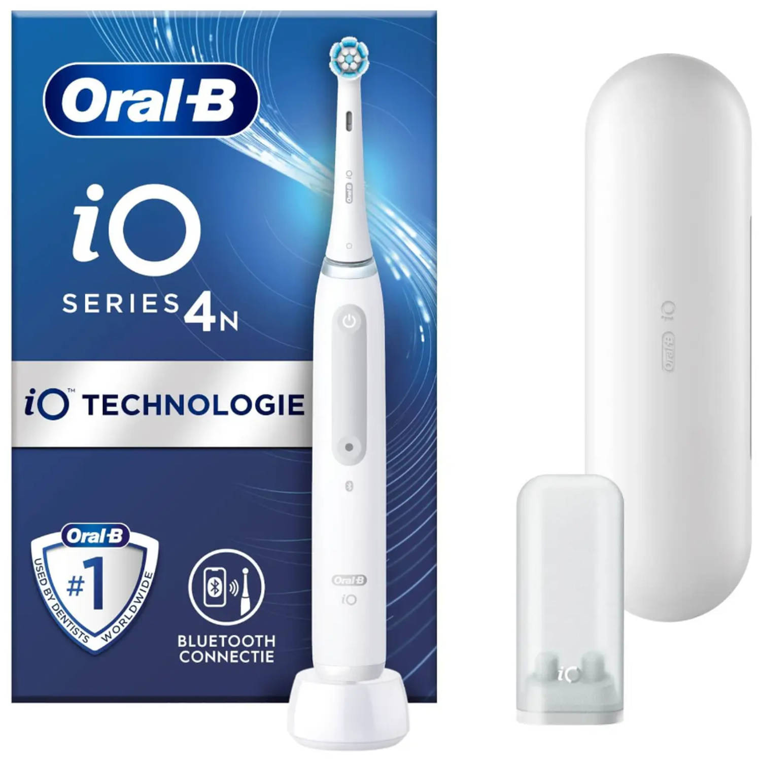 Oral-B iO 4N - Wit - Elektrische Tandenborstel - Ontworpen Door Braun
