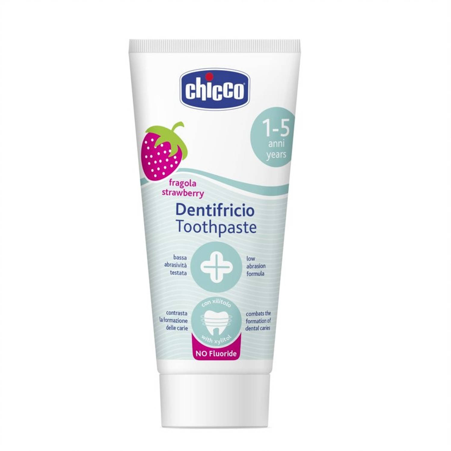 kanker Langwerpig Assortiment Tandpasta fluoridevrije tandpasta aardbeiensmaak 1-5l 50ml | Blokker