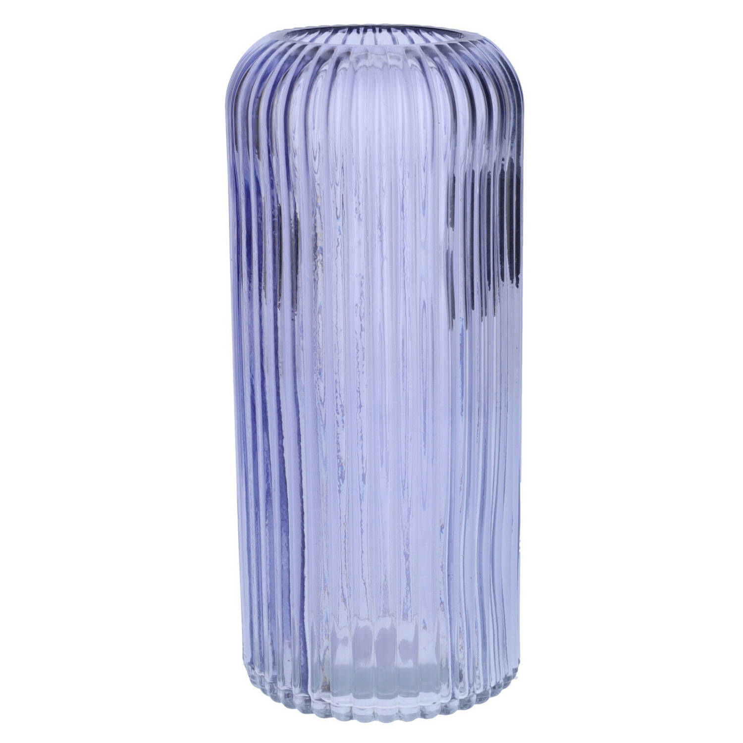 Bloemenvaas Lavendel Transparant Glas D9 X H20 Cm Vazen