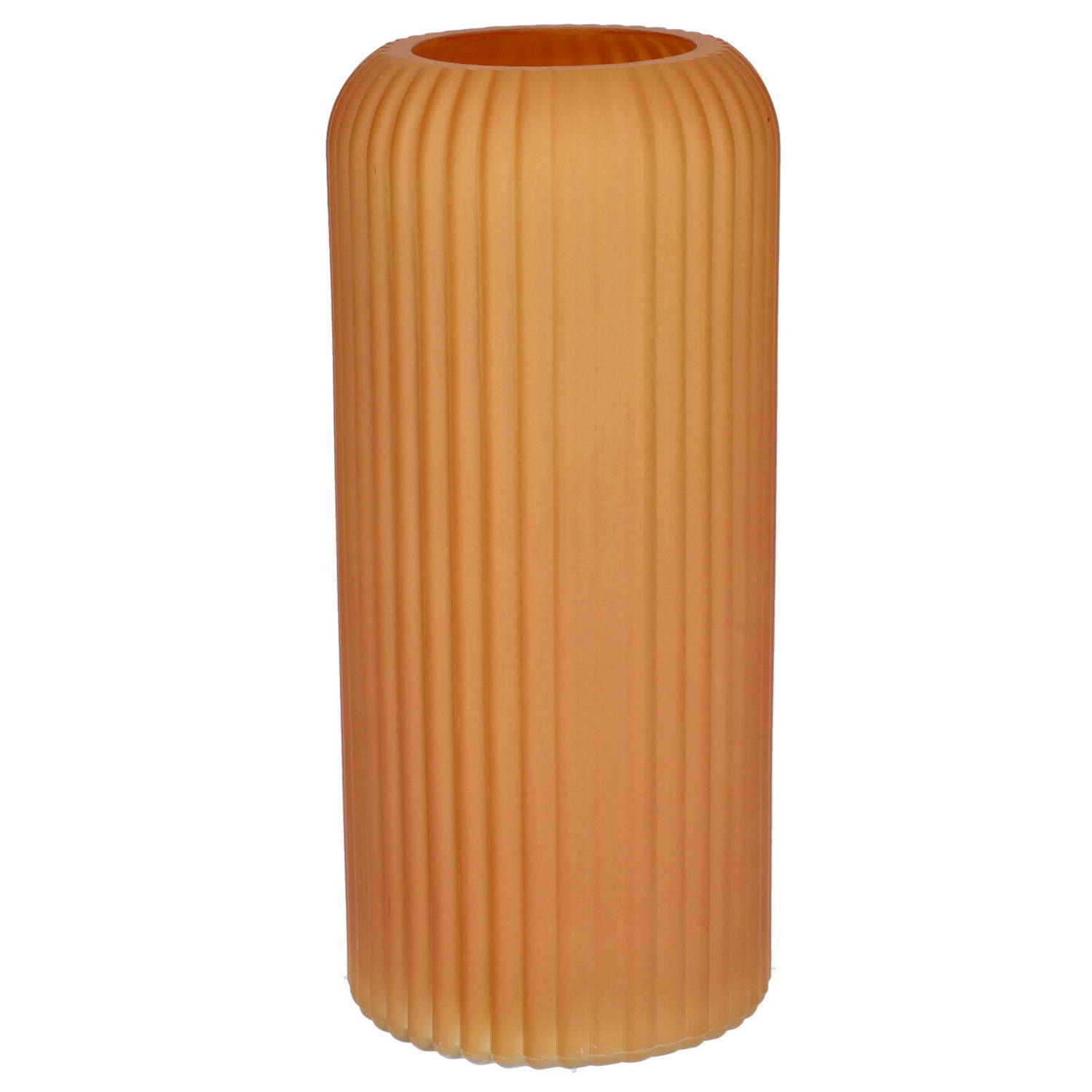 Bloemenvaas Oranje Matglas D9 X H20 Cm Vazen