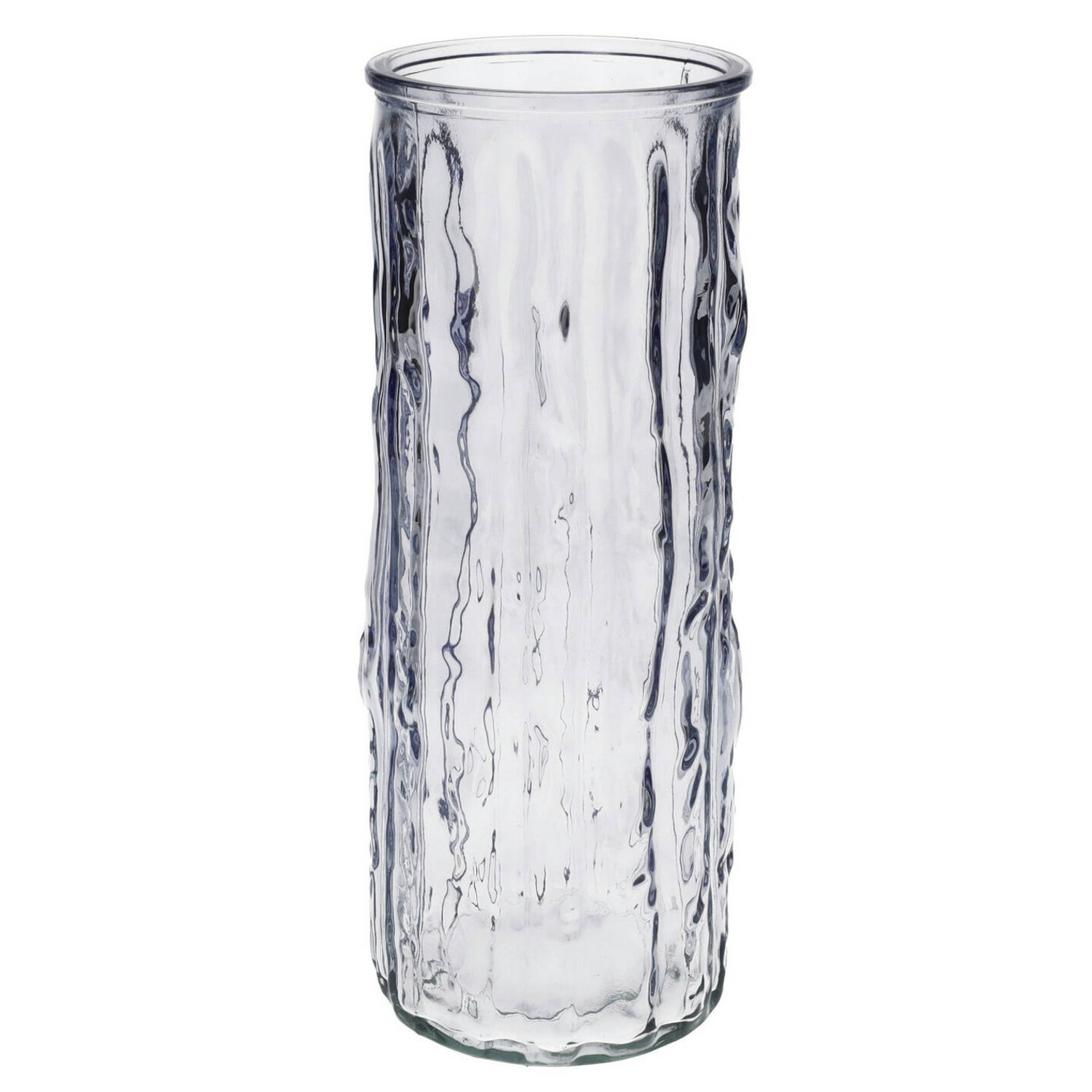 Bloemenvaas Lavendel- Transparant Glas D10 X H25 Cm Vazen