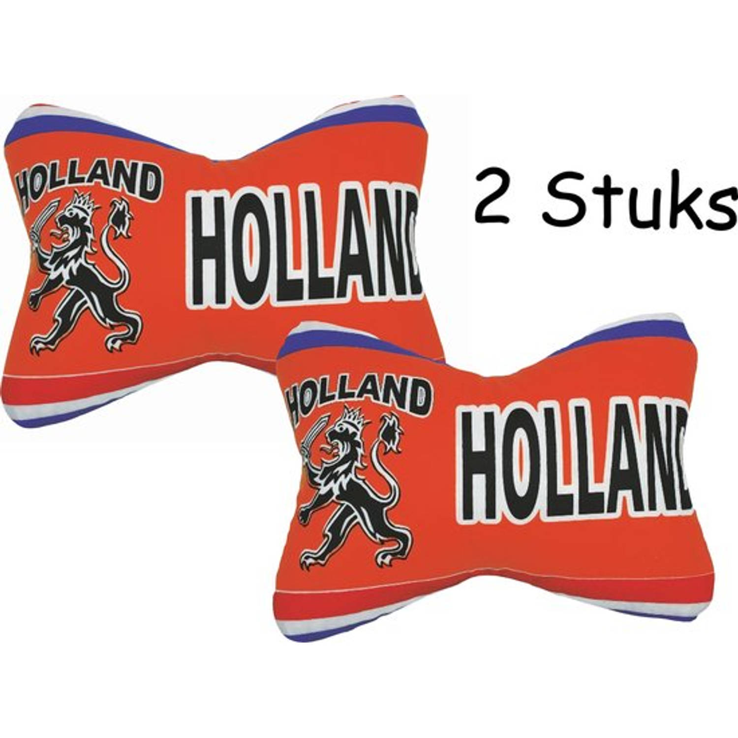 Nekkussen Holland & Leeuw Opdruk Ek-wk Oranje 17 X 24 Cm 2 Stuks