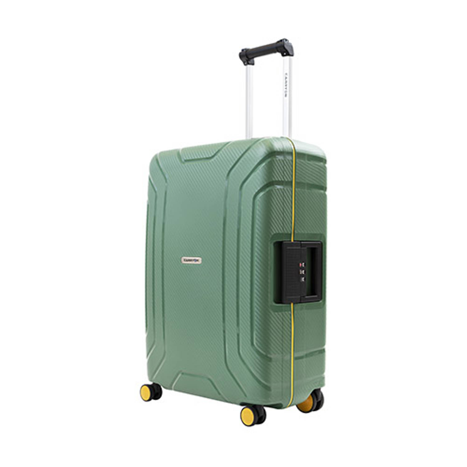 CarryOn Steward TSA Reiskoffer - 75cm Trolley met kliksloten - Dubbele wielen - Groen