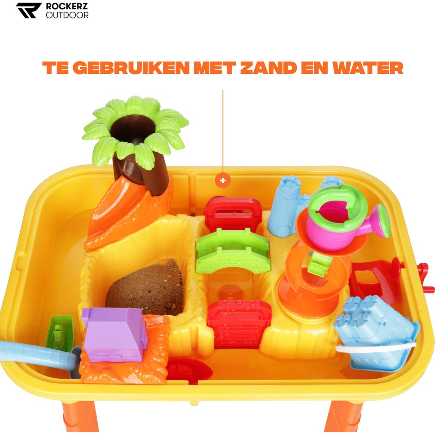 flauw Bevestiging Tenen Watertafel - Zandtafel - Speeltafel - Water speelgoed - Buitenspeelgoed -  25 delig - inclusief accessoires | Blokker