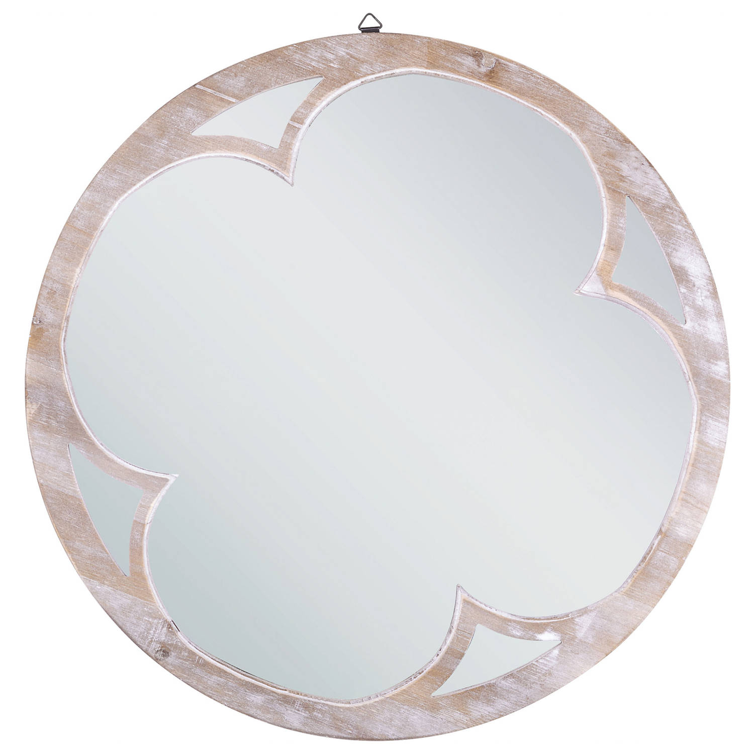 Beliani Monclova Decoratieve Spiegel-lichte Houtkleur-dennenhout