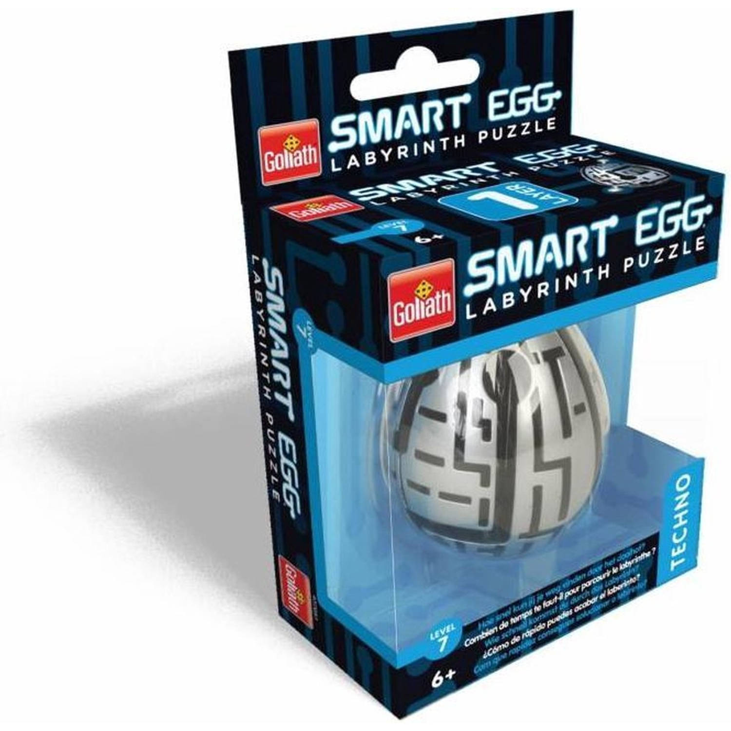 Goliath Smart Egg Techno Labyrinth Puzzle - Zilver/Zwart