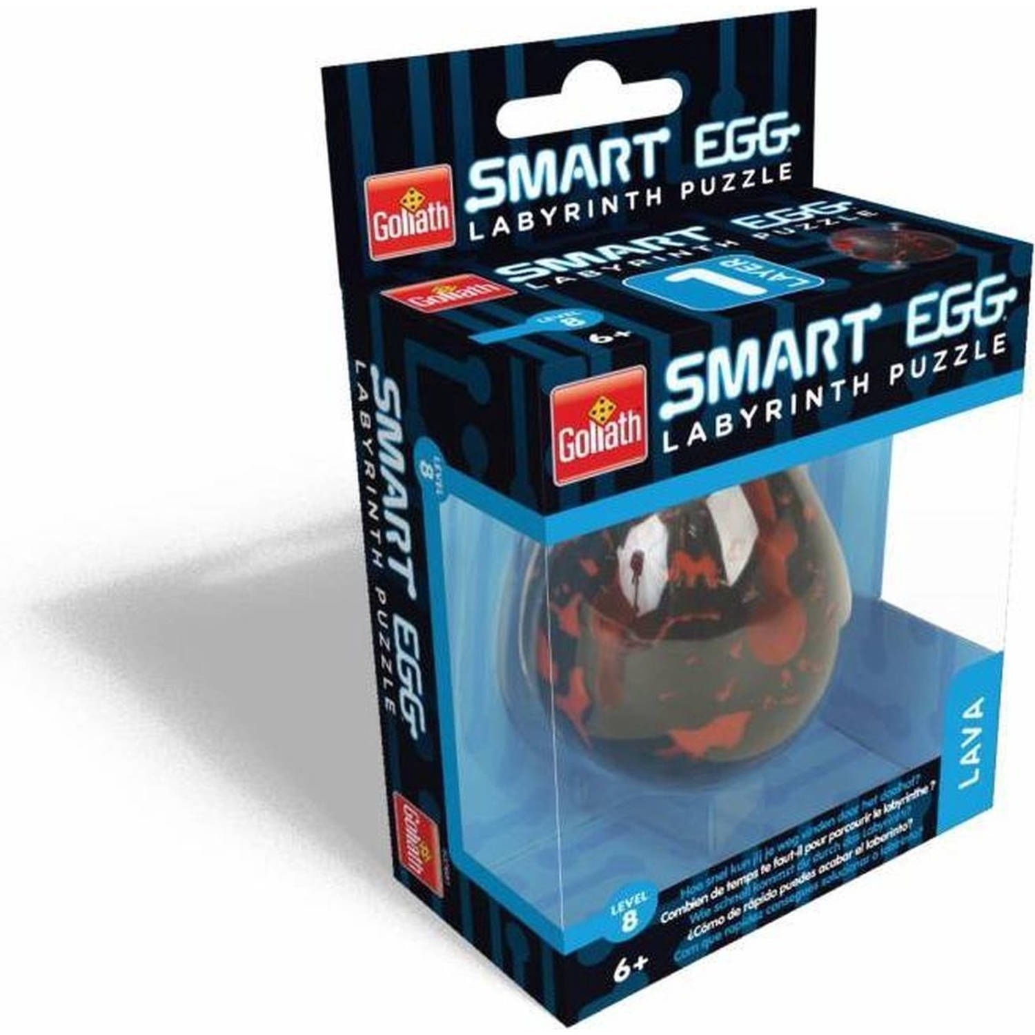 Goliath Smart Egg Lava Labyrinth Puzzle - Zwart/Rood