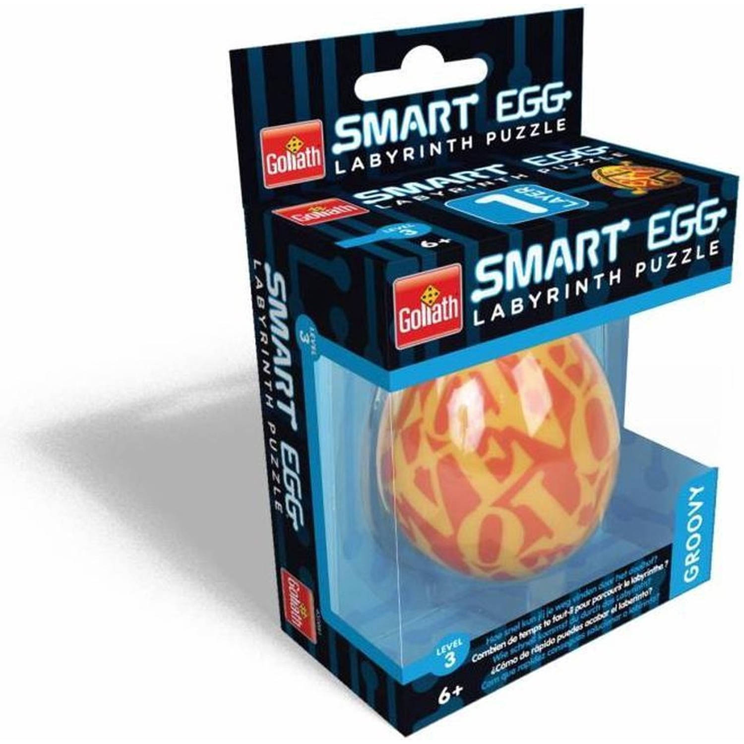 Goliath Smart Egg Groovy Labyrinth Puzzle - Rood/ Geel
