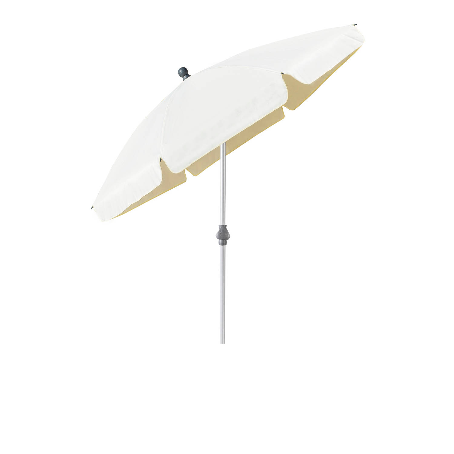 4goodz Strand-/Tuinparasol met volant 200 cm - Creme