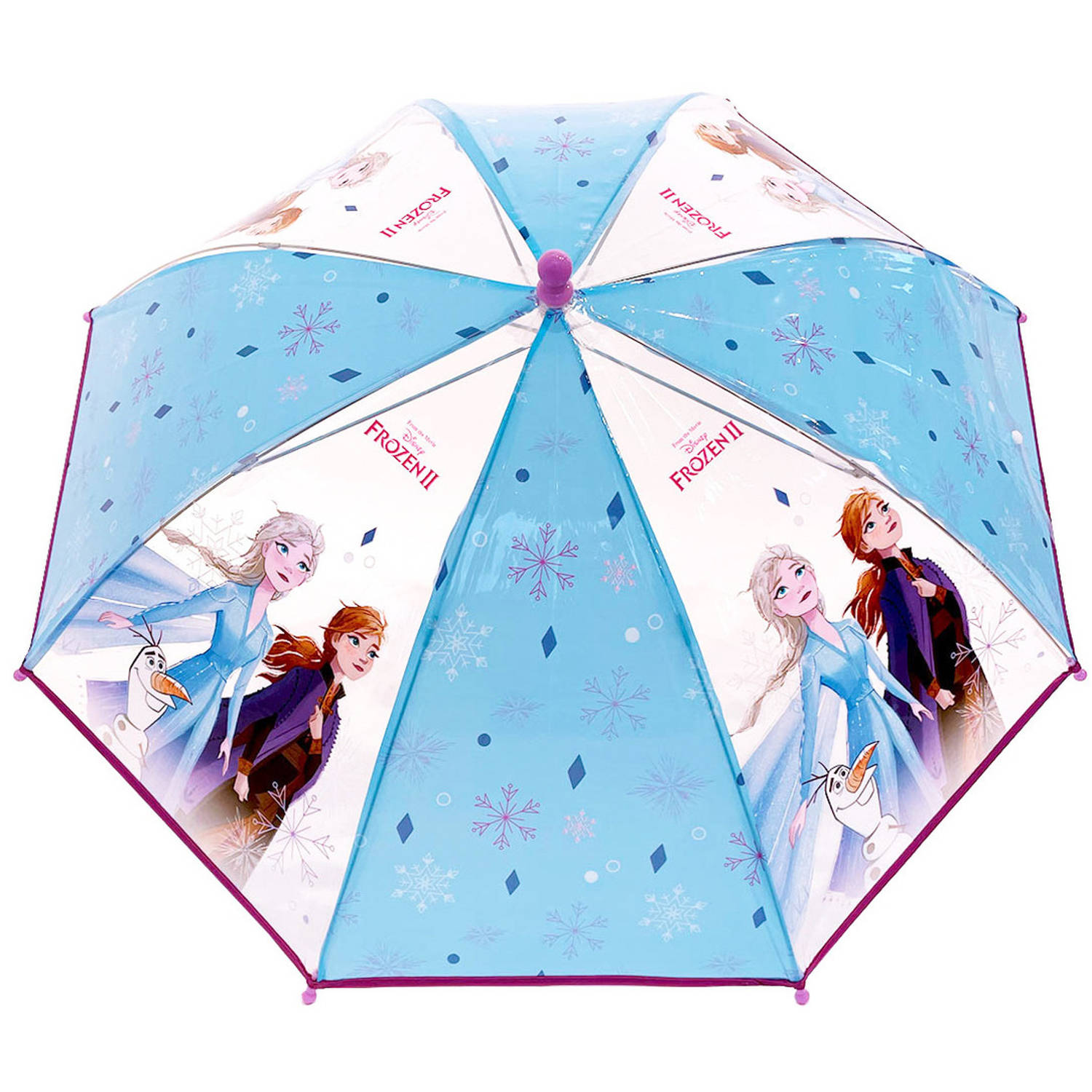 verslag doen van Rubber pin Disney Frozen 2 kinderparaplu - blauw - D73 cm - Paraplu's | Blokker