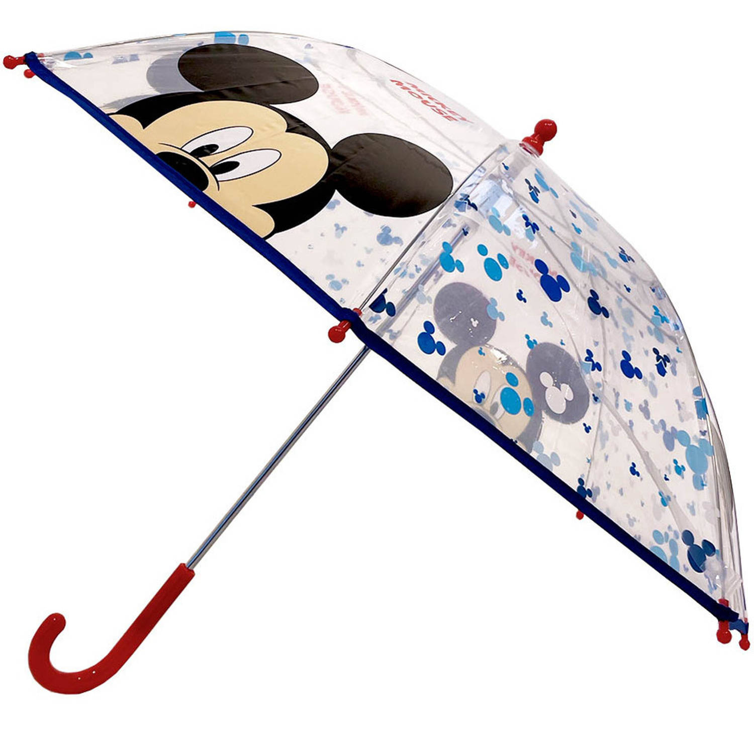 Disney Mickey Mouse kinderparaplu - transparant - D73 cm - Paraplu&apos;s