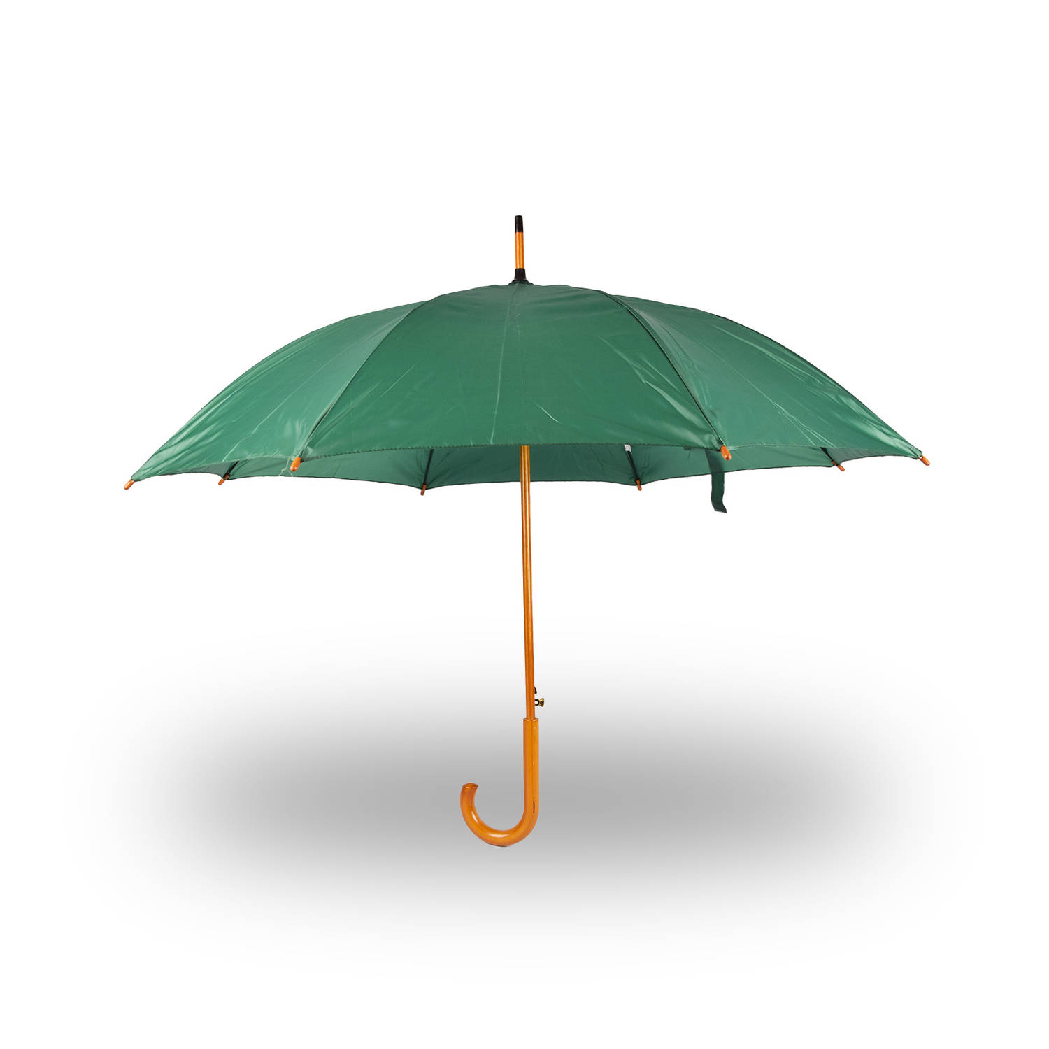 Paraplu Met Houten Handvat Paraplu's Houten Paraplu Kwaliteit Paraplu Groen