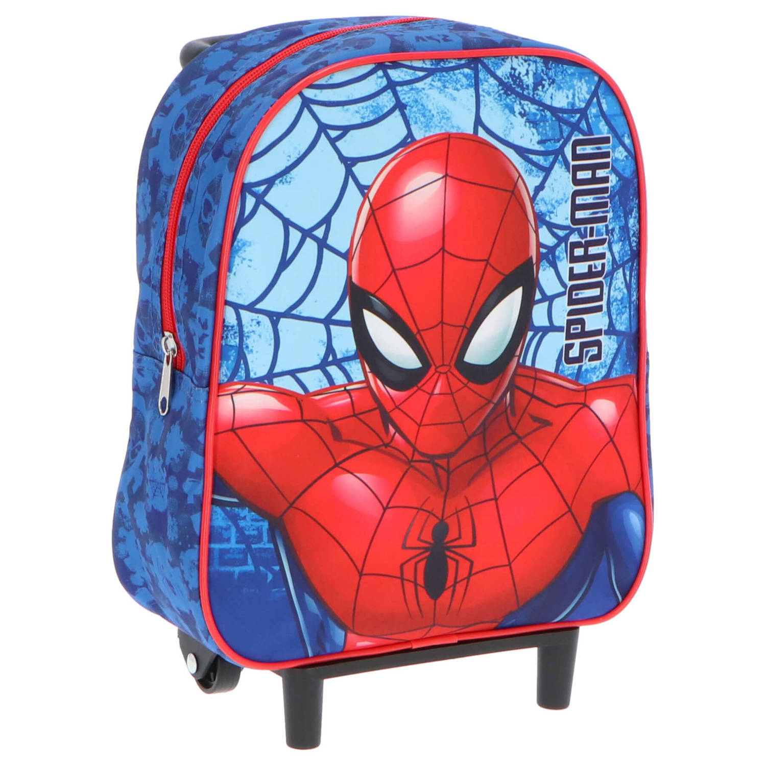 Spiderman Handbagage Reiskoffer-trolley Blauw-rood 28 Cm Voor Kinderen Kinder Reiskoffers